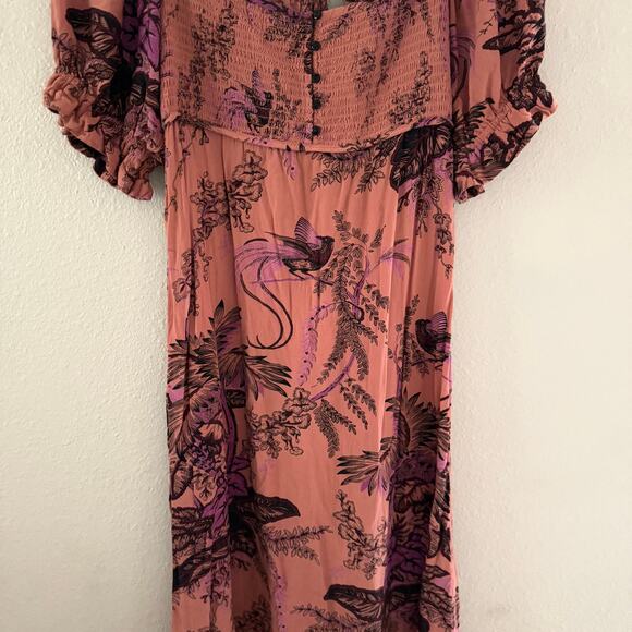 Anthropologie puff-sleeved midi dress in XS - Picture 8 of 12
